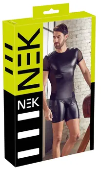 NEK Men's Matte Biker Shirt 2XL Black with Powernet Inserts