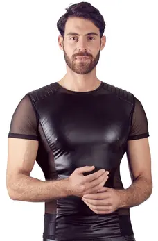 NEK Men's Shirt XL Matte Look with Powernet Inserts Black