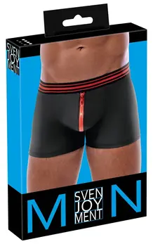 Svenjoyment Boxer Briefs Black/Red L Matte Look Wide Waistband
