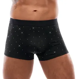 Svenjoyment Men's Microfibre Pants L with Rhinestone Detail Black