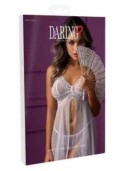 Babydoll 8713221829337 Mesh & Lace Set with Adjustable Straps