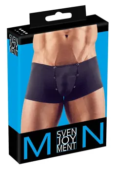 NEK Men's Stretch Mesh Pants S Black - Press Stud Pouch, Breathable