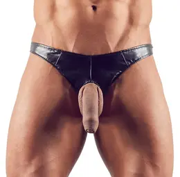 Imitate Leather Men’s String L with Flexible Anatomical Opening