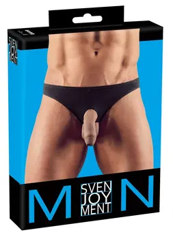NEK Men's Anatomical String L Black - Stretch Polyamide Blend