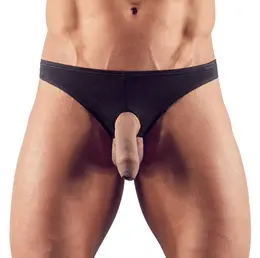 NEK Men's Anatomical String L Black - Stretch Polyamide Blend