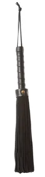 ZADO Leather Flogger 37 cm - Premium Full-Grain Leather Impact Tool