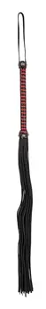 ZADO Leather Flogger Red & Black Handle 76cm