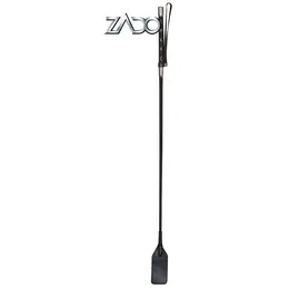 ZADO Braided Leather Crop Black 69cm with Wrist Loop