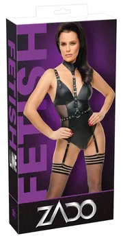 Cottelli Collection Lamb Nappa Leather Body XL with Removable Straps