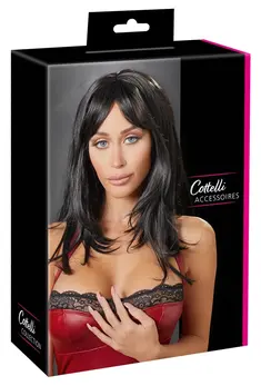 Black Level Long Synthetic Wig with Fringe 50cm Adjustable Fit