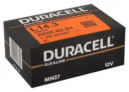 Duracell 27A Alkaline Battery 12V Pack of 10 - Long-lasting Power