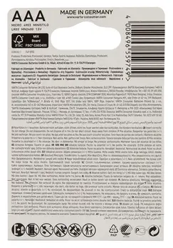 Varta Micro Batteries 1.5V Pack of 4 - Long-Lasting Power AA LR6