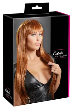 Cottelli Collection Copper Long Straight Wig Adjustable 75cm