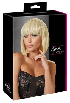 Cottelli Collection Bob Style Wig Adjustable Blonde 28cm