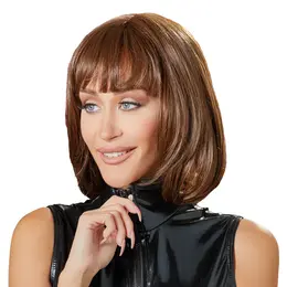 Cottelli Collection Bob Wig Adjustable Brown 28cm Polyester