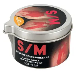 You2Toys S/M Candle Red 100g - Low-Temperature Wax in Tin Case