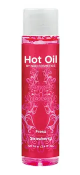 Nuei Hot Oil Strawberry 100 ml - Warming Massage Oil with Strawberry Aroma