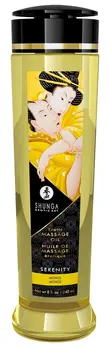 Shunga Serenity Massage Oil 240ml - Natural Vegan Monoi Aroma