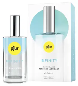 pjur INFINITY Water-Based Lubricant 50ml - Premium Formula Glass Bottle