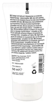 Lick it! Wine-Strawberry Vegan Massage Gel 50 ml - Scented Water-Based Formula