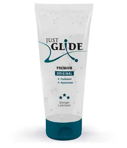 Just Glide Premium Water-Based Gel 200 ml with Hyaluronic Acid & Panthenol