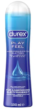 Durex Play Feel Water-Based Lubricant 100ml - Light Texture, Odourless