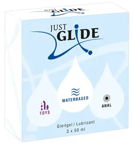 Just Glide Lubricant Set 3x50ml - Waterbased, Toys, Anal Formula