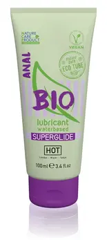HOT BIO Superglide Anal Water-Based Lubricant 100 ml Eco Tube