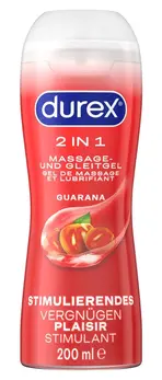 Durex Play 2in1 Massage Gel Guarana 200ml - Water-Based, Vegan