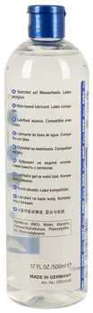 EROS Aqua Water-Based Lubricant 500ml - Neutral, Long-Lasting Formula