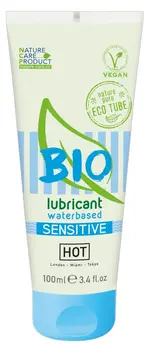 HOT BIO Waterbed Sensitive 100ml Vegan Water-Based Lubricant Aloe Vera