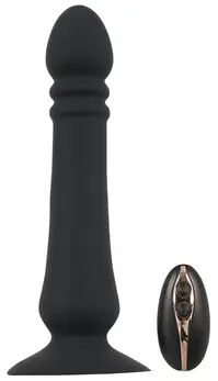 Black Velvets Anal Thruster Silicone Intimate Machine with Suction Cup 20 cm