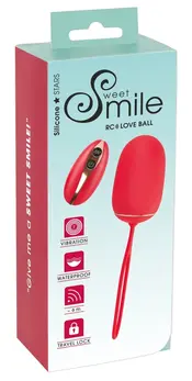 Sweet Smile RC Intimate Vibration Ball, Silicone, Remote, 7 Modes, Pink