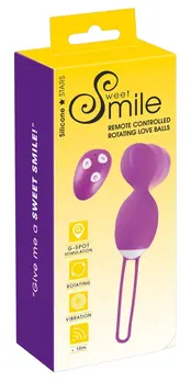 Sweet Smile RC Rotating Love Ball Silicone Pink 16cm