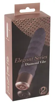 You2Toys Diamond Vibe Intimate Massager 10 Modes, Purple, 15 cm