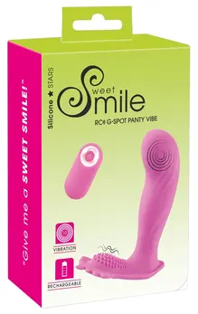 Sweet Smile G-spot Panty Vibe - Remote-Controlled Compact Model, Purple