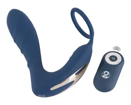 You2Toys Vibrating Silicone Prostate System with Remote, Black, 14.5 cm