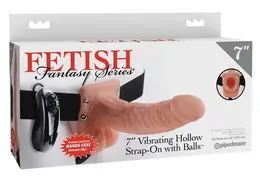 Fetish Fantasy Hollow Vibrating Strap-On 18.9cm Adjustable Harness