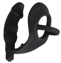 You2Toys Vibrating Silicone Plug & Ring Set, Black, 11.2 cm
