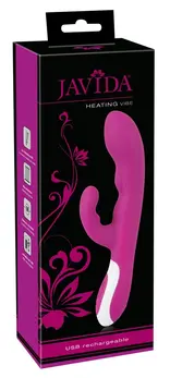 Javida Heating Vibe Intimate Massager with Dual Motors, Purple, 22 cm