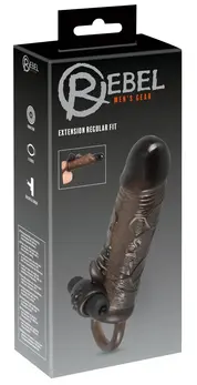Rebel Extension Regular Fit Intimate System with Vibro-Bullet, 19 cm