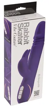 You2Toys Rabbit Skater Purple Silicone Intimate Machine 23cm Waterproof