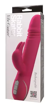 You2Toys Rabbit Skater Pink Silicone Intimate Machine 23 cm Waterproof