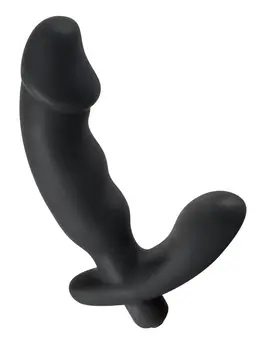 Rebel Black Intimate Vibe with Perineal Stimulator 15cm Silicone
