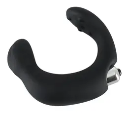 Rebel Black/Silver Prostate Stimulator with Dual Massaging System 20cm