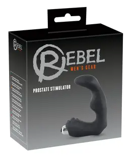 Rebel Intimate Wellness L-Shaped Massager Black 12 cm Silicone ABS