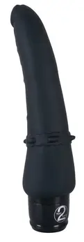 Vibra Lotus Black Flexible Silicone Stimulation Device 25 cm