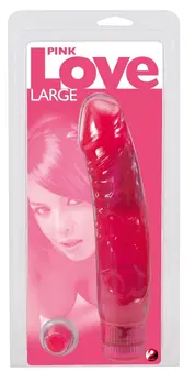 You2Toys Pink Love Large Intimate Massager 22cm Transparent Pink