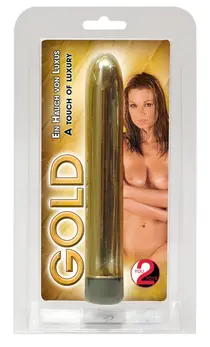 You2Toys Gold Vibrator 17 cm Multi-Speed ABS Shiny Finish