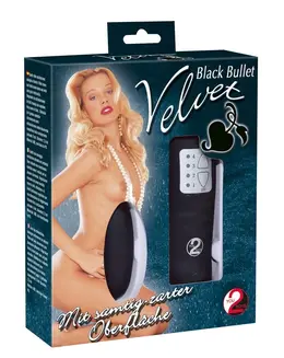 Velvet Black Bullet by You2Toys - 4-Level Wired Vibration, 6 cm, ABS/PU